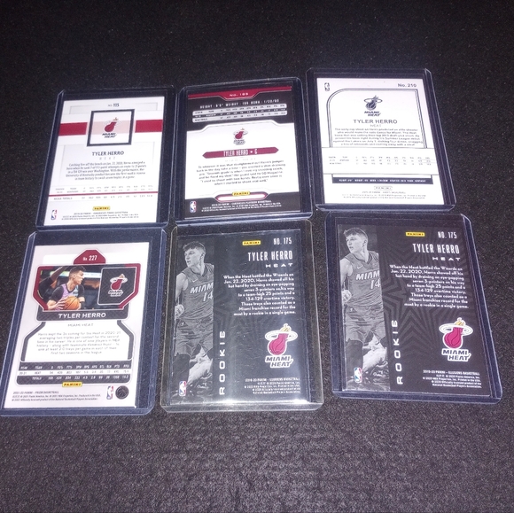 Tyler Herro 6 card Rookie Lot Miami Heat Panini - Picture 2 of 2